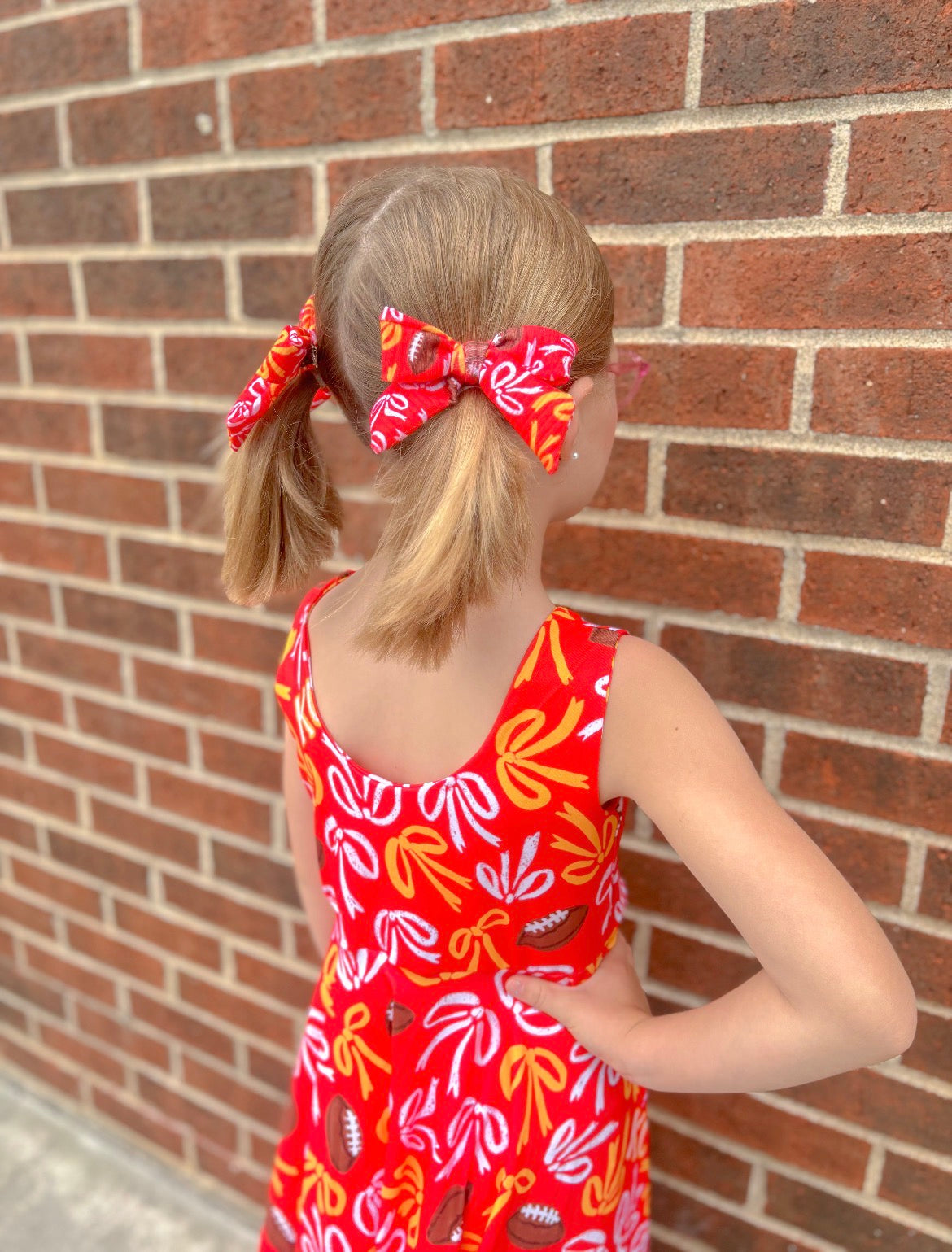 Twirl Dress: Red with Bows