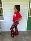 Women’s Flares: KC Heart on Black