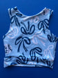 Racerback Tank for Girls: KC Bows on Blue
