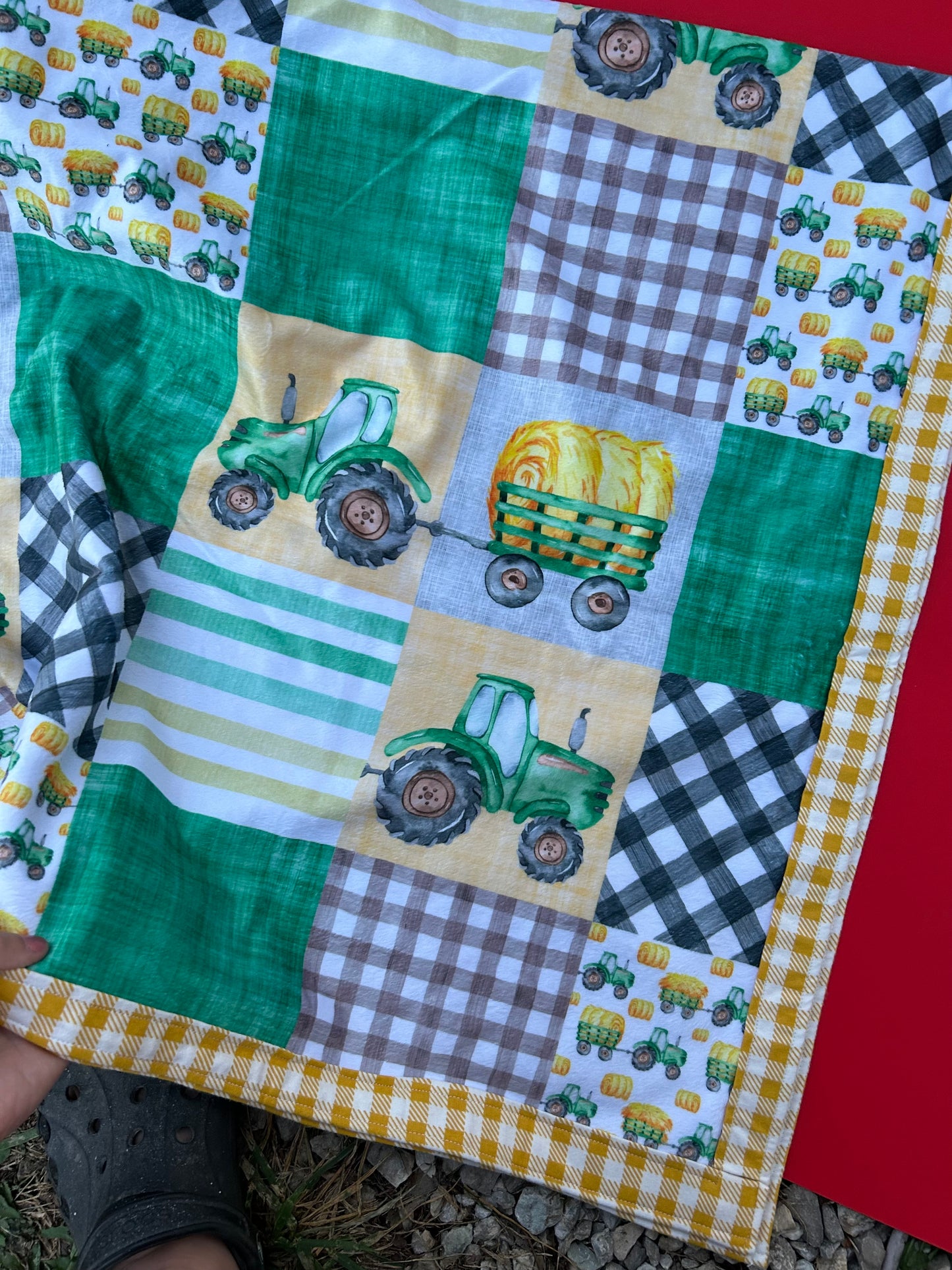 Tractor Baby Blanket