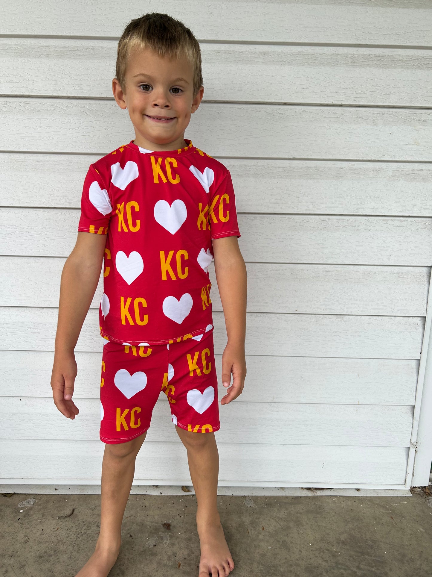 Primetime PJ’s: KC Heart on Red