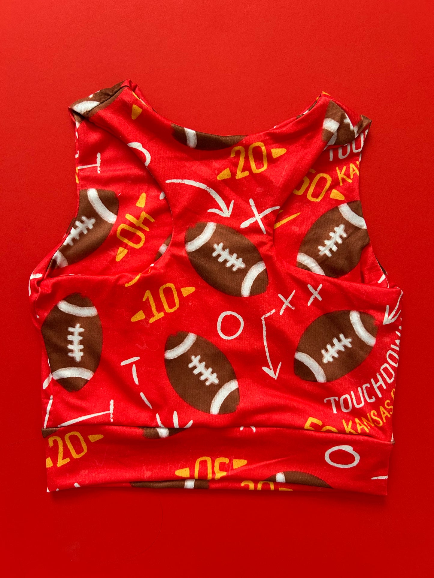 Racerback Tank for Girls: Yard Lines