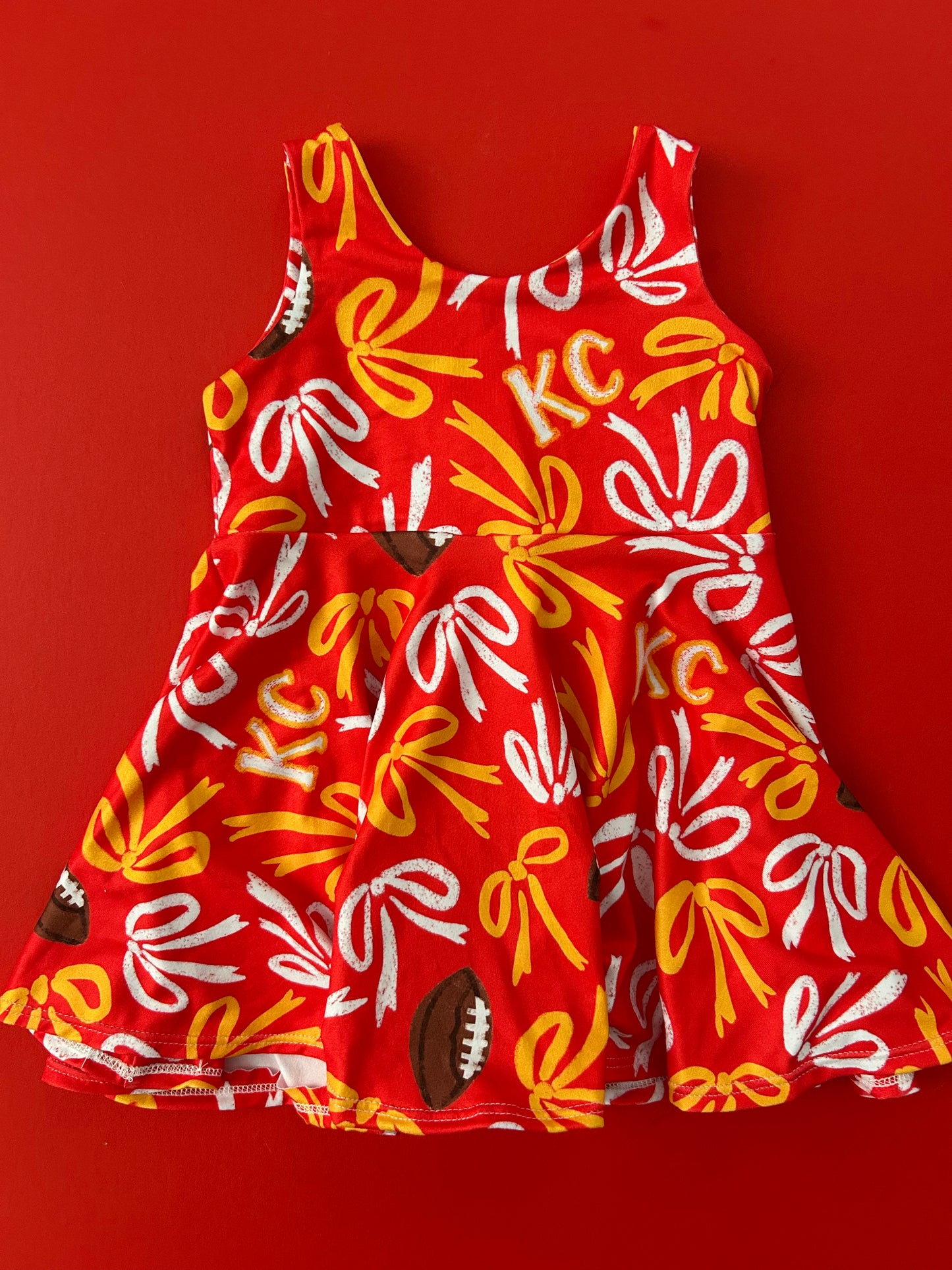 Twirl Dress: Red with Bows