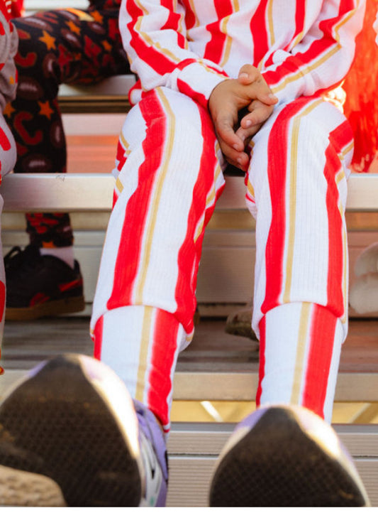 Leggings: Game Day Stripes