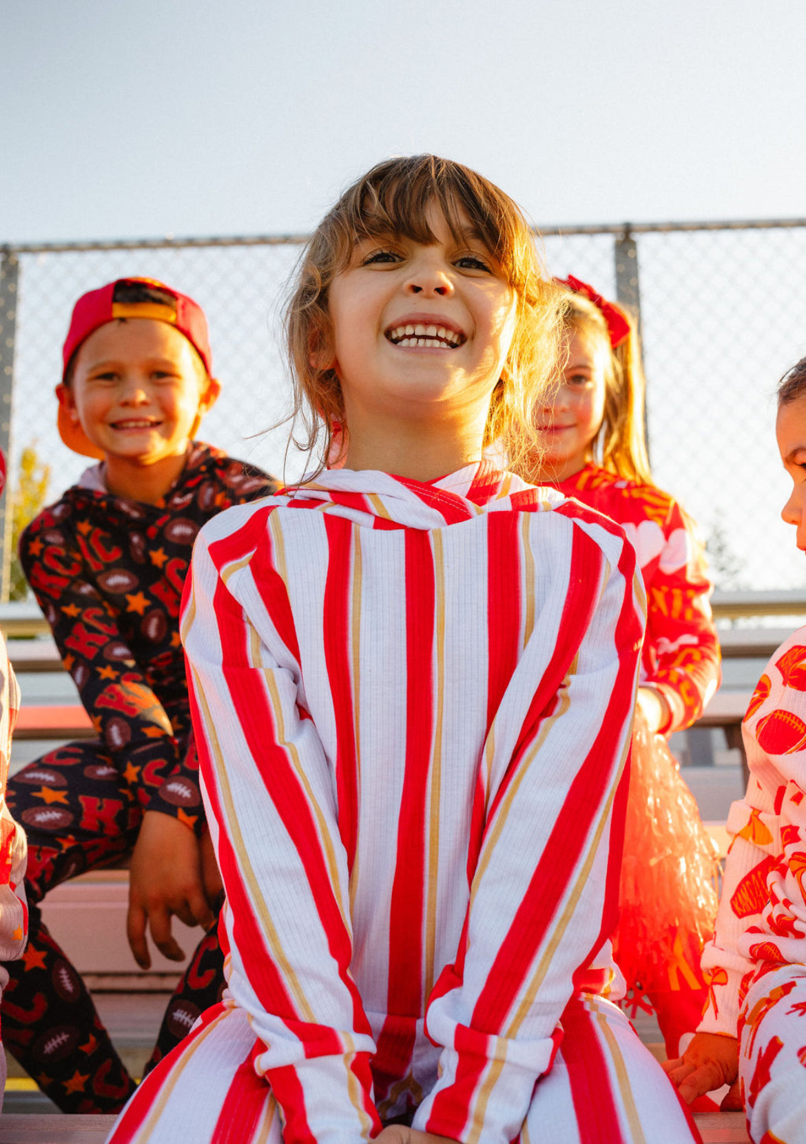 Hoodie: Game Day Stripe