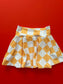 Cheer Skirt: Yellow Checkered